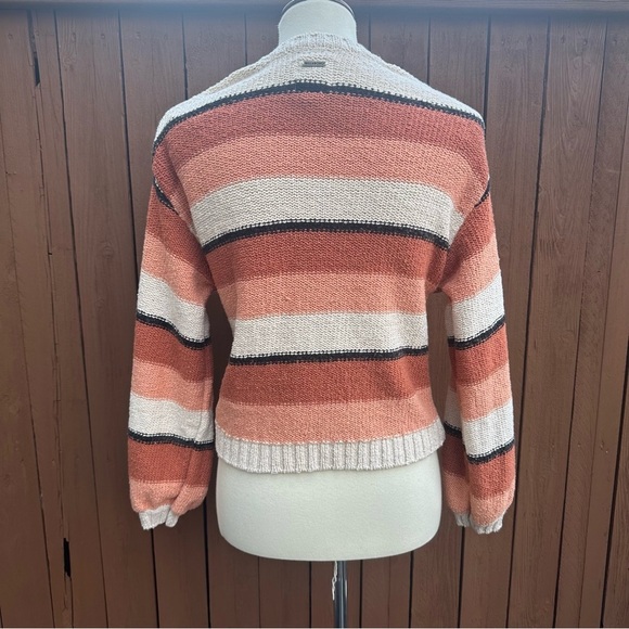 Billabong | Size Large Striped Crop Sweater - Picture 10 of 14